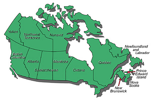 Map of Canada
